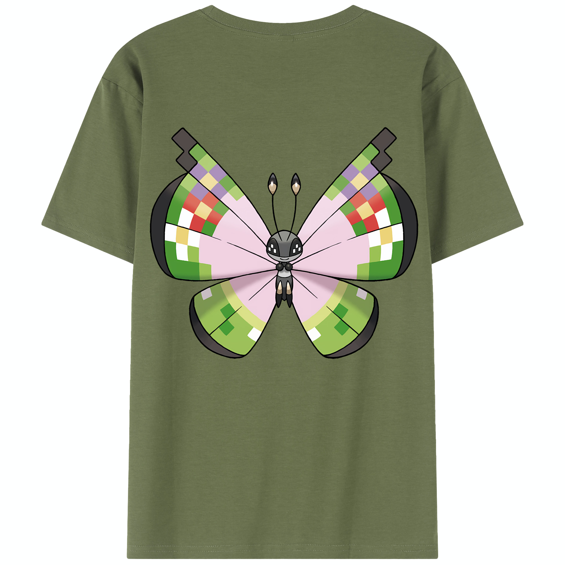 （画像用） ポケットモンスター Pokémon 綿100％半袖Tシャツ（背面プリント）